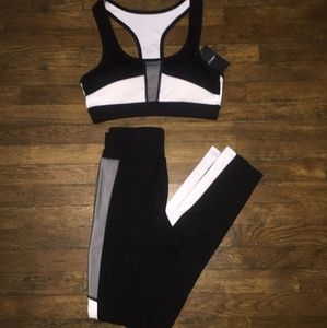 Gym set of sport bra and leggings